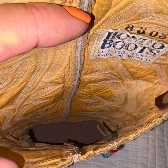 Recycled Hondo Cowboy Boot - made into a Crossbody Bag - Picture 12 of 15